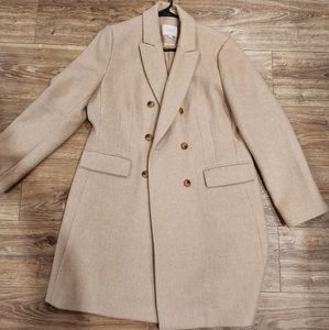 Beige Fall Coat Jacket